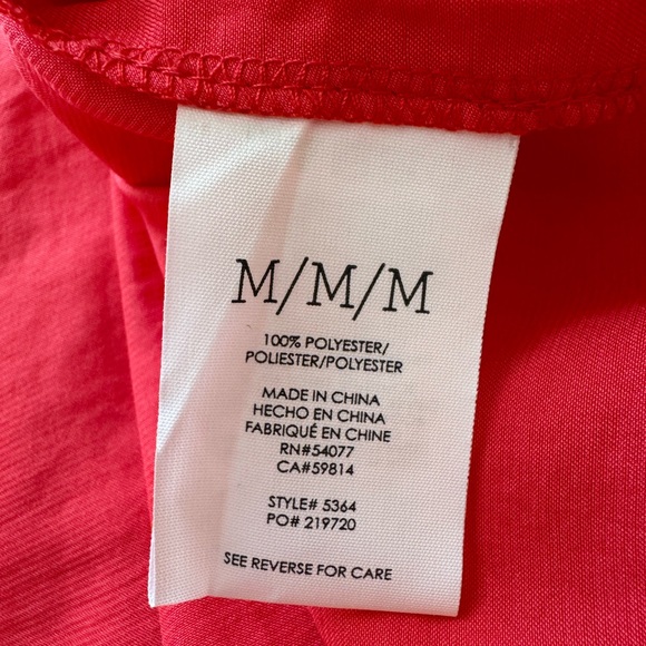 Cabi polyester sleeveless blouse. Never worn. New without tags. Red/ melon 🍉 - Picture 1 of 5